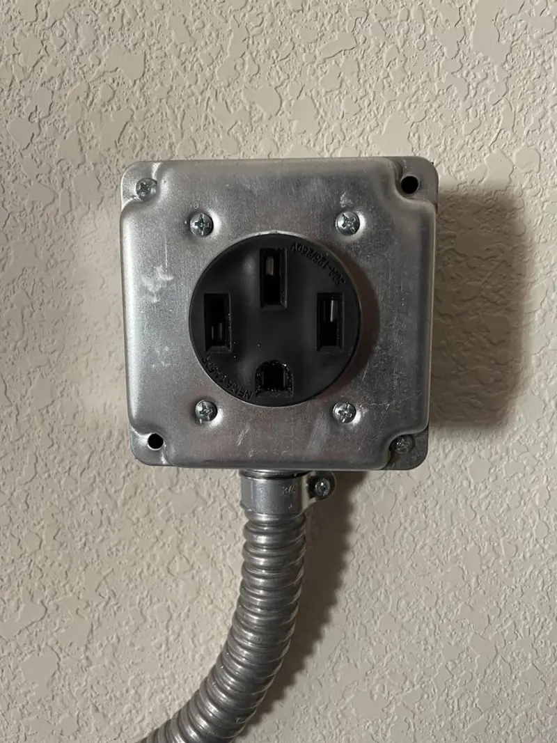 NEMA 14-50 outlet installed for Smart Home Electrical in Florence